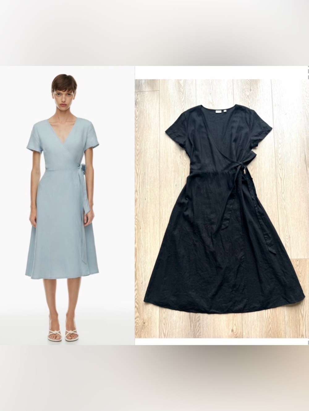 NWOTS Babaton Dern Linen Midi Dress Sz L Black